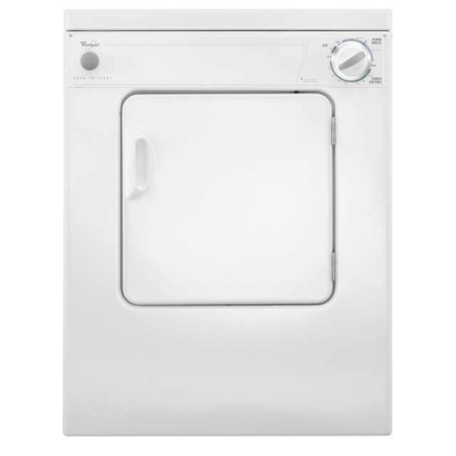 Whirlpool LDR3822PQ2 3.4-cu ft Stackable Portable Electric Dryer (White)