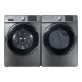 Samsung DVG45M5500P 7.5-cu ft Stackable Gas Dryer (Platinum) and WF45M5500AP 4.5-cu ft High-Efficiency Stackable Front-Load Washer (Platinum)