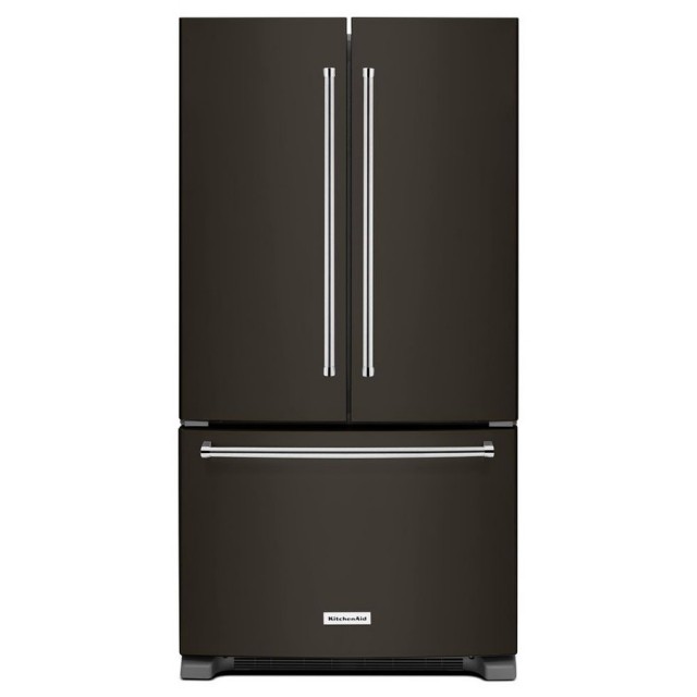 KitchenAid KRFF305EBS 25.2-cu ft French Door Refrigerator with Ice Maker (Black Stainless Steel) ENERGY STAR