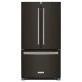 KitchenAid KRFF305EBS 25.2-cu ft French Door Refrigerator with Ice Maker (Black Stainless Steel) ENERGY STAR