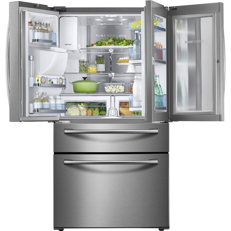 Samsung RF28JBEDBSR Showcase 27.8 Cu. Ft. 4-Door French Door ...