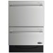 DCS RDV2485GDN 48" Natural Gas 5 Burner Dual Fuel Range and DD24DV2T7 24 Inch Drawers Dishwasher in Stainless Steel