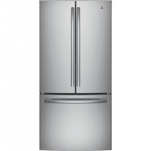 GE GWE19JSLAFSS 33 in.18.6 cu. ft. French Door Refrigerator in Stainless Steel, Counter Depth