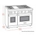 Wolf GR486C 48 Inch Pro-Style Gas Range with 6 Burners,Grill, Double Ovens, 4.4 cu. ft. Primary Oven Capacity, Convection Oven, Viewing Window, in Stainless Steel