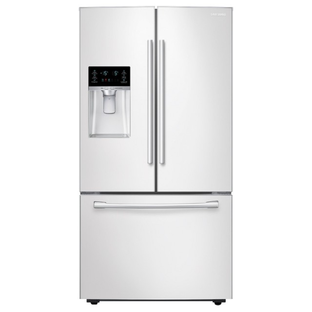 Samsung RF28HFEDTWW 28.07-cu ft French Door Refrigerator with Dual Ice Maker (White) ENERGY STAR