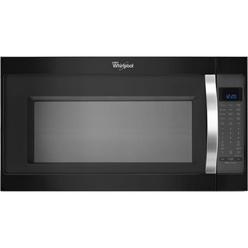 Whirlpool Wmh53520ce 2 0 Cu Ft Over The Range Microwave In Black Ice With Sensor Cooking