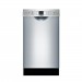 Bosch SPE53U55UC 300 Series 18 in. Compact Front Control Tall Tub Dishwasher in Stainless Steel with Stainless Steel Tub, 46dBA