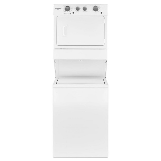 Whirlpool WET4027HW 3.5 cu. ft. Electric Stacked Laundry Center with 9 Wash cycles and Auto Dry in White