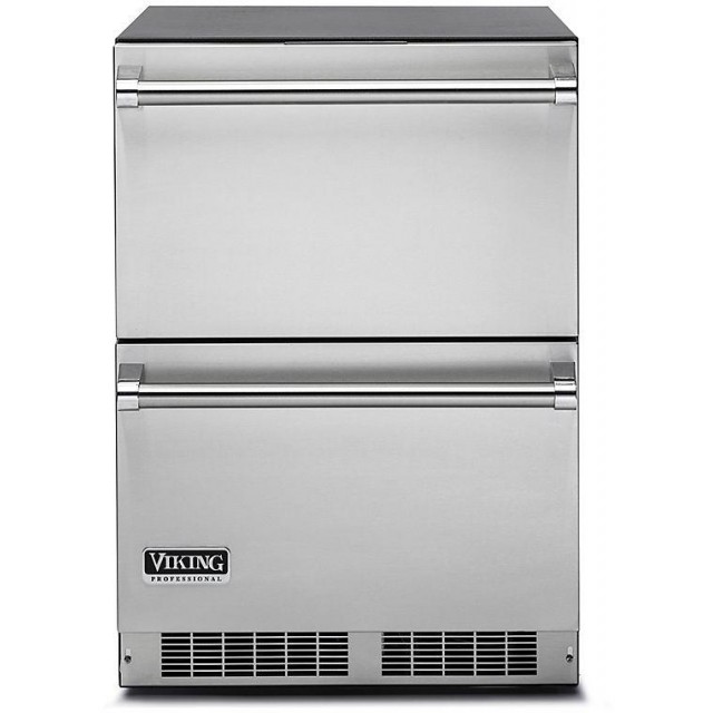 Viking VDUI5240DSS Professional Series 24 Inch Undercounter Refrigerator Drawers in Stainless Steel