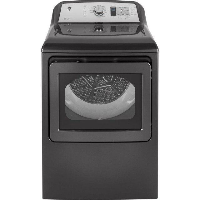 GE GTD65EBPLDG 7.4 cu. ft. 240-Volt Diamond Gray Smart Electric Vented Dryer with Wifi, ENERGY STAR