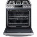 Samsung NX58H9500WS 30 in. 5.8 cu. ft. Slide-In Gas Range with Self-Cleaning Convection Oven in Stainless Steel