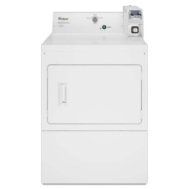 Whirlpool CGM2745FQ 7.4 cu. ft. 120 Volt White Commercial Gas Vented Dryer