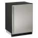 U-line 1224RS 24 Inch Freestanding Counter Depth Stainless Steel Compact Refrigerator