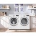 LG DLE3170W 7.4-cu ft Stackable Electric Dryer and WM3270CW 4.5 cu. ft. Front Load Washer in White