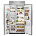 KitchenAid KBSN602ESS01 42 in. W 25.5 cu. ft. Built-In Side by Side Refrigerator in Stainless Steel