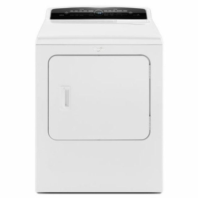 Whirlpool WGD7000DW Cabrio 7.0 cu. ft. 120 Volt High-Efficiency White Gas Vented Dryer with Advanced Moisture Sensing and Intuitive Touch Controls