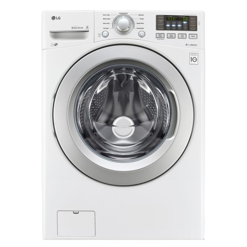 LG 4.5-cu ft High Efficiency Stackable Front-Load Washer (White) ENERGY  STAR in the Front-Load Washers department at