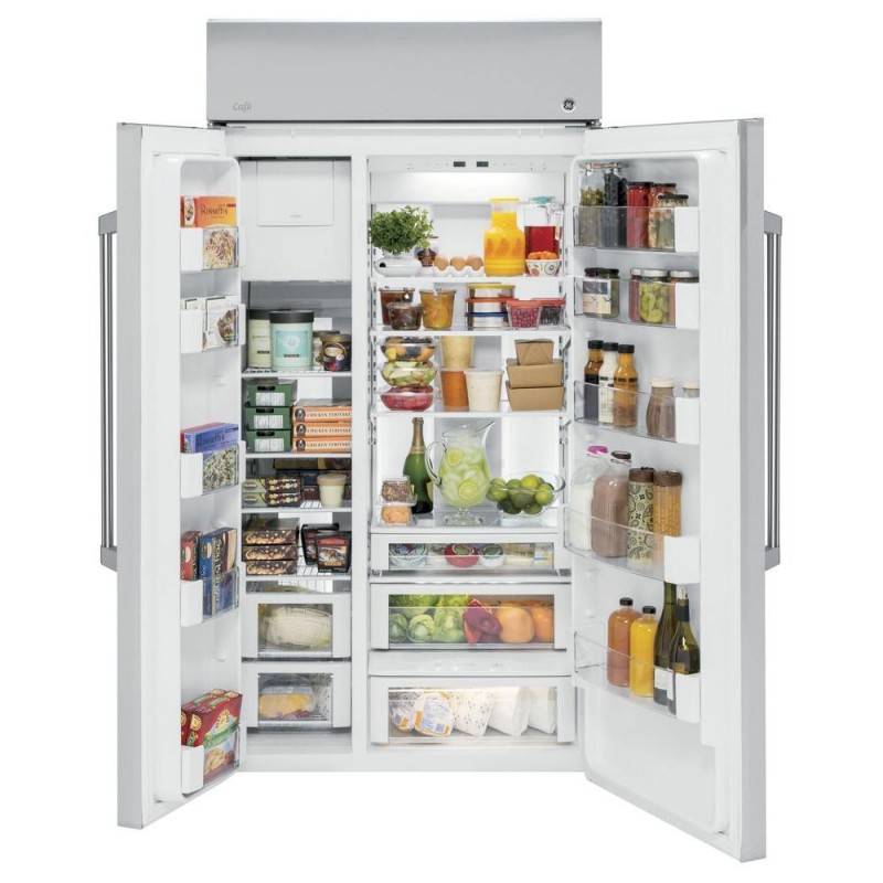 GE CSB42WSKSS Cafe Series 42 Inch 25.2 cu. ft. Built-In Side by Side ...