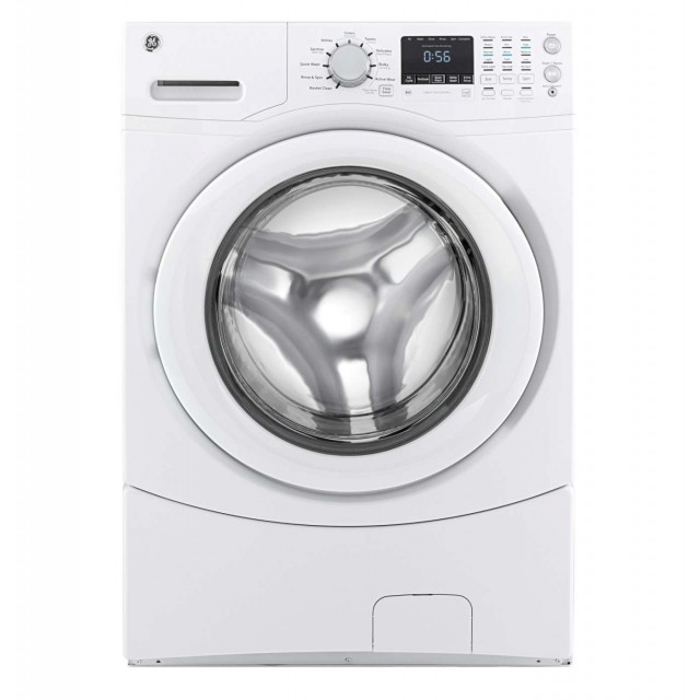 GE GFWN1600JWW 4.3-cu ft Stackable Front-Load Washer (White) ENERGY STAR