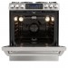 GE Cafe 5.4 cu. ft. Dual Fuel Range with Self-Cleaning Convection Oven in Stainless Steel