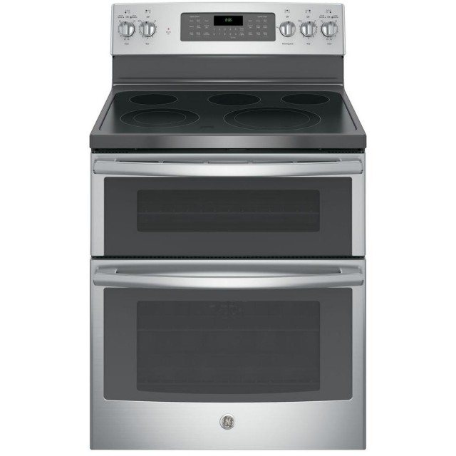 GE JB860SJSS 6.6 cu. ft. Double Oven Electric Range with Self-Cleaning ...