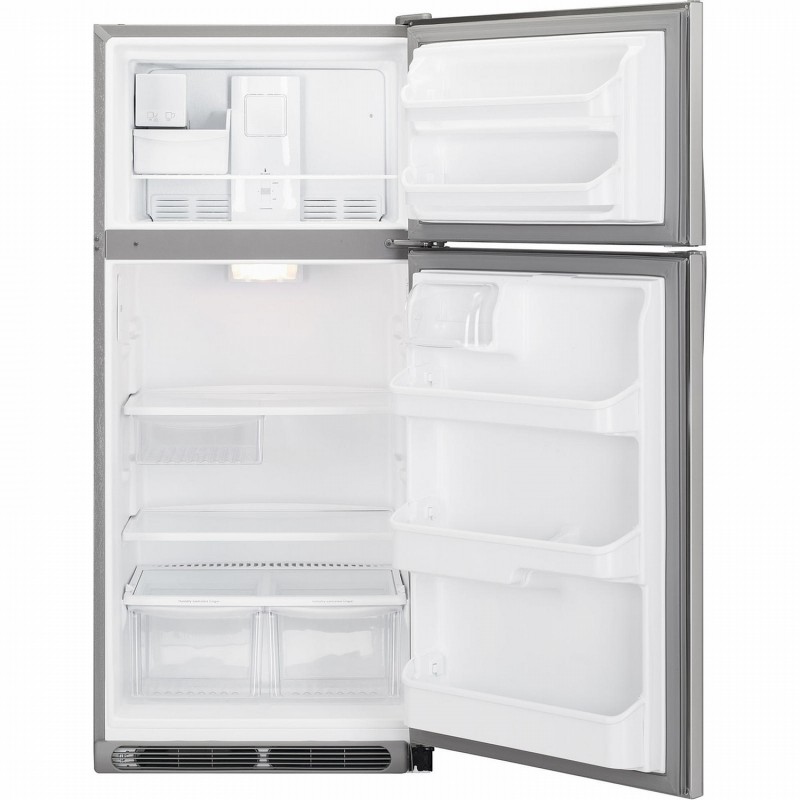 kenmore 18 cu ft top freezer refrigerator stainless steel