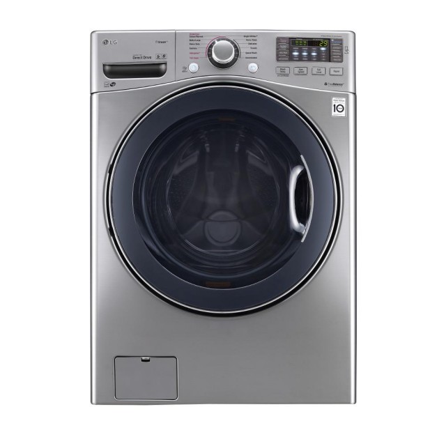 LG WM3770HVA 4.5 cu. ft. High-Efficiency Front Load Washer with Steam and TurboWash in Graphite Steel, ENERGY STAR