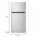 LG LTCS24223S 23.8 cu. ft. Top Freezer Refrigerator in Stainless Steel