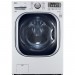 LG 7.4 cu. ft. Gas Dryer with True Steam in White & 4.5 DOE cu. ft. High-Efficiency Front Load Washer with TurboWash in White, ENERGY STAR