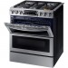 Samsung Flex Duo 5.8 cu. ft. Slide-In Double Oven Gas Range with Self-Cleaning Convection Oven in Stainless Steel