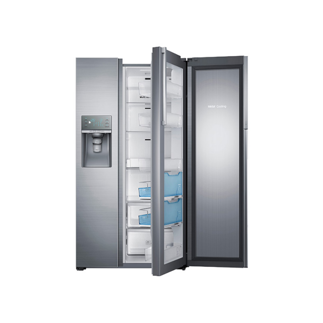Samsung  28.5 cu. ft. Side by Side Refrigerator in Stainless Steel, Food Showcase Design