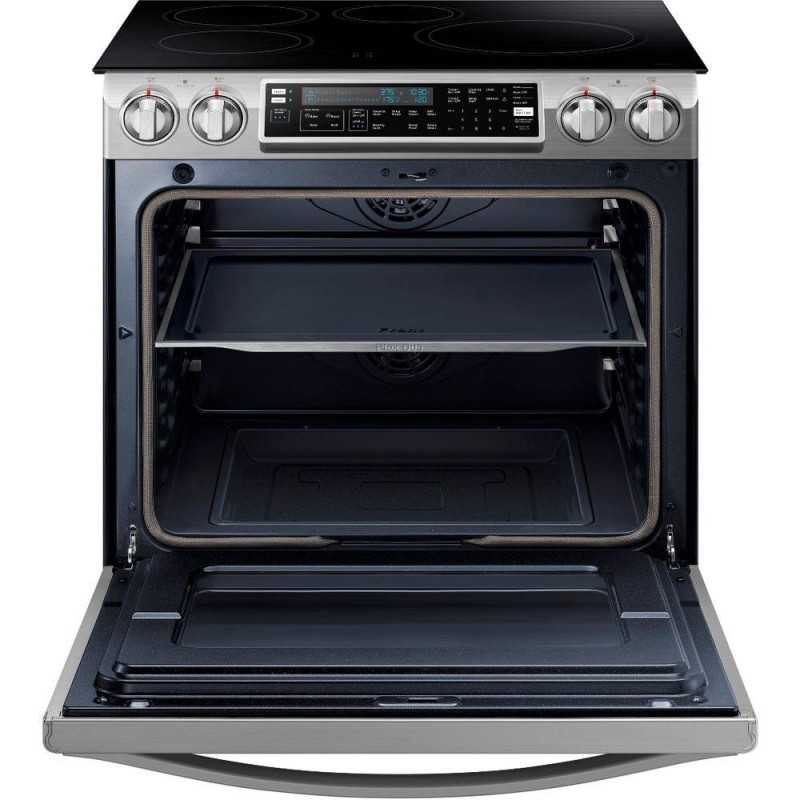 Chef Collection 30 in. 5.8 cu. ft. NE58H9970WS SlideIn Flex Duo