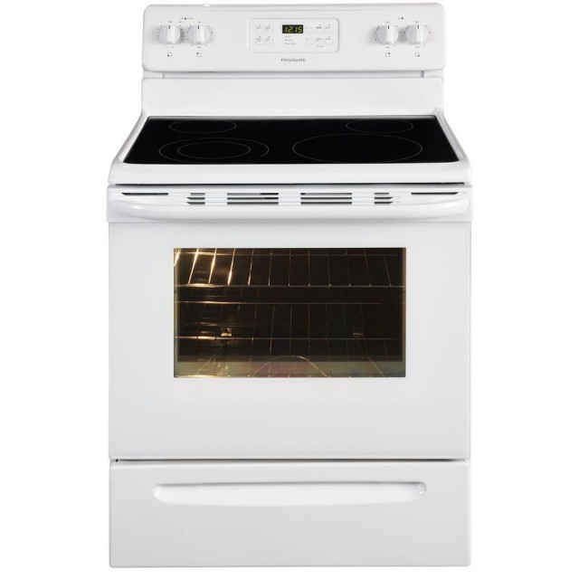 Frigidaire FFEF3018LW 30 in. 5.3 cu. ft. Electric Range with Self-Cleaning Oven in White