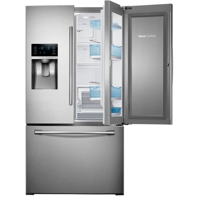 Samsung RF28HDEDBSR 27.8 cu. ft. Food Showcase French Door Refrigerator in Stainless Steel