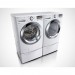 LG 7.4 cu. ft. Gas Dryer with Steam in White, ENERGY STAR & 4.5 cu. ft. High Efficiency Front Load Washer with Steam in White, ENERGY STAR