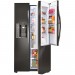 LG  26.1 cu. ft. LSXS26386D Side-by-Side Refrigerator with Door-in-Door in Black Stainless Steel