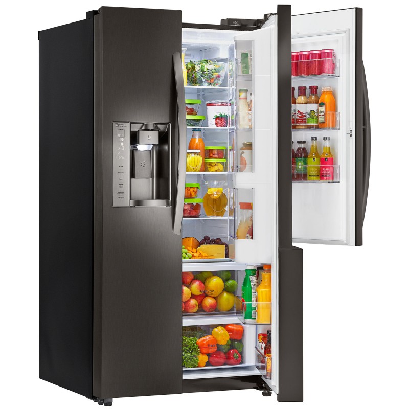 LG 26.1 cu. ft. LSXS26386D SidebySide Refrigerator with DoorinDoor in Black Stainless Steel