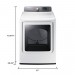 Samsung DV48H7400EW 7.4 cu. ft. Front‑Loading Electric Dryer ‑ White