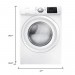 Samsung DV42H5000GW 7.5 cu. ft. Front‑Loading Gas Dryer, WF42H5000AW 4.2 cu. ft. HE Front Load Washer in White