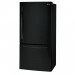 LG LDCS24223B 24 cu. ft. Bottom Freezer Refrigerator in Smooth Black