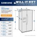 Samsung RS25J500DSR 24.5 cu. ft. Side by Side Refrigerator in Stainless Steel