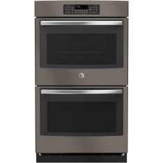 GE JT3500EJES 30 in. Double Electric Wall Oven Self-Cleaning with Steam in Slate