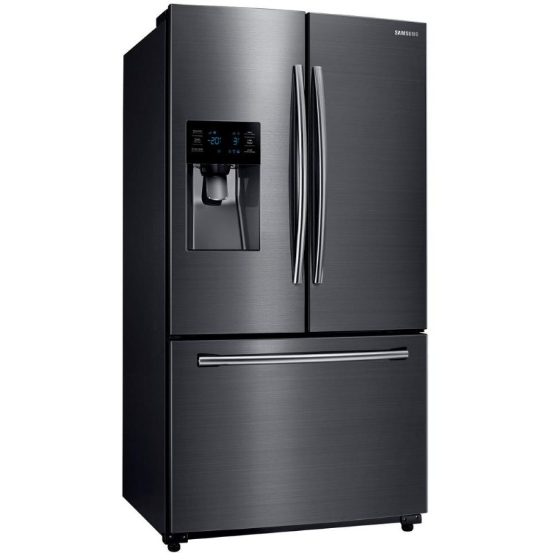 Samsung French Door Refrigerator Black Stainless Steel 25 Cu.Ft Samsung Stainless Steel Black Refrigerator