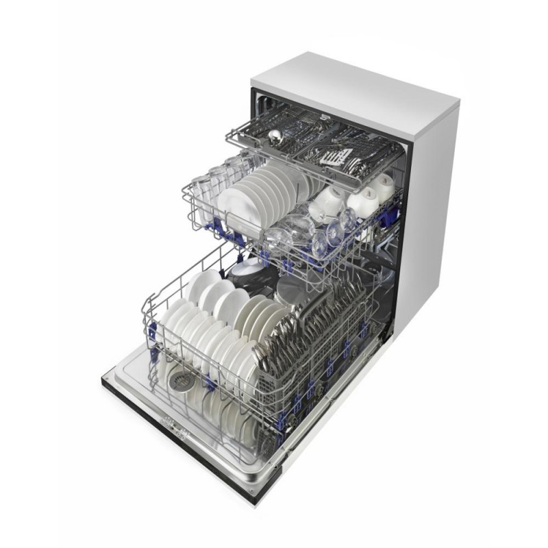 LG LDF7774WW 24" Top Control Dishwasher with 3rd Rack in Smooth White