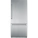 Thermador 36 in. PRG366JG Gas Range, 36 in. HPCB36NS Chimney Wall Hood, 36 in. T36BB820SS Built‑in Bottom Freezer Refrigerator, Star-Sapphire DWHD651JFP  Built-in Dishwasher