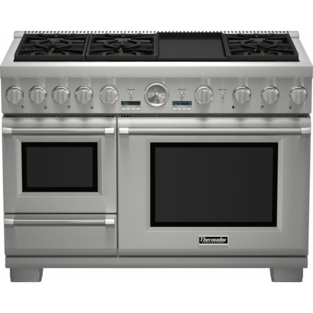 Thermador PRD48JDSGU 48" Professional Series Pro Grand Commercial Depth Dual Fuel Steam Range