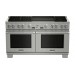 Thermador PRD606REG Pro Grand Professional Series 60 Inch Dual Fuel Range With 6 Sealed Star Burners, 24 Inch Griddle, in Stainless Steel