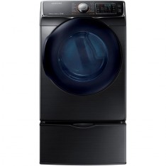 Samsung DV50K7500EV 7.5 cu. ft. Electric Dryer with Steam in Black Stainless Steel, ENERGY STAR