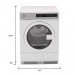 Electrolux IQ-Touch 24 in. EIED200QSW 4.0 cu. ft. Electric Dryer in White