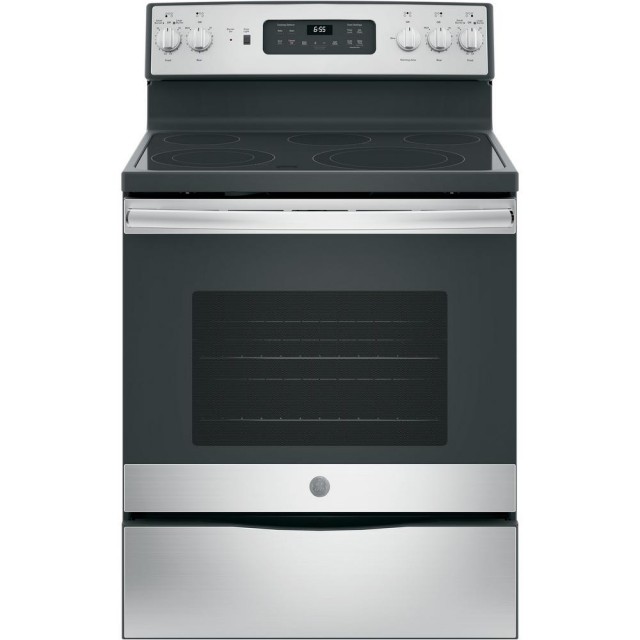 GE JB655SKSS 30 in. 5.3 cu. ft. Electric Range with Self-Cleaning Convection Oven in Stainless Steel